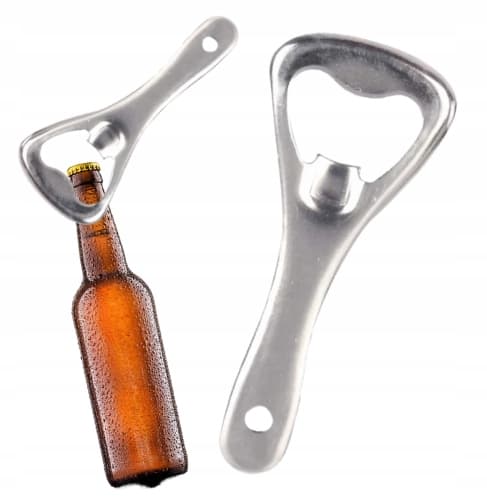 Metal flaskeåbner traditionel 9 cm