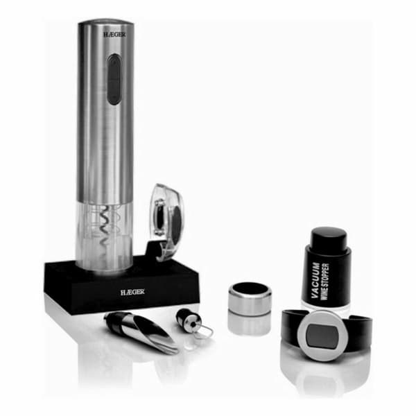 Elektrisk proptrækker Haeger WO-PSC.003A Rustfrit stål