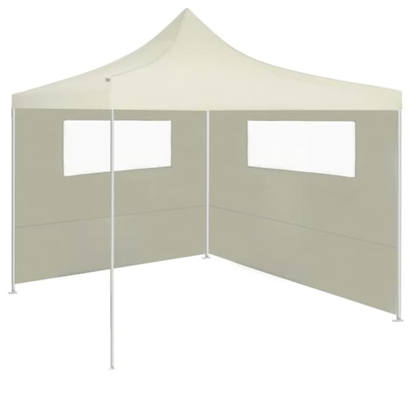 Pavillonvæg med vinduer 6x2 m cremefarvet - Pavillonvæg - Pavillonvægge - Home & Living