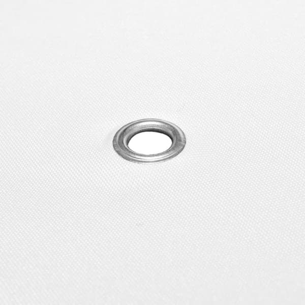 2-kerroksinen huvimajan katto 310 g/m² 3x3 m valkoinen