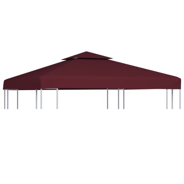 Paviljongtak med ventilering 310 g/m² 3x3 m vinröd
