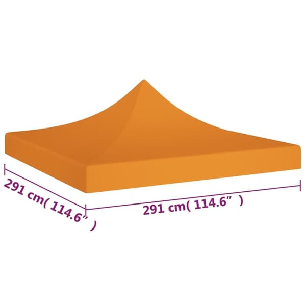 Tak till partytält 3x3 m orange 270 g/m²