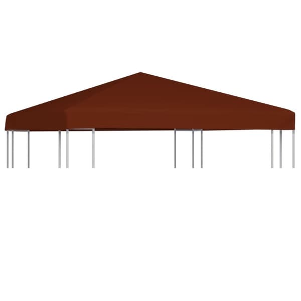 pavillontopdække 310 g/m² 3 x 3 m terracotta