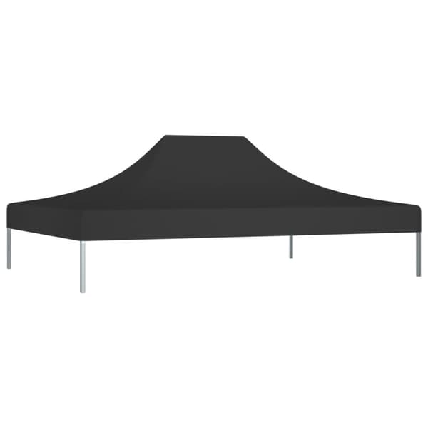 Juhlateltan katto 4x3 m musta 270 g/m²