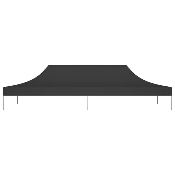 Tak till partytält 6x3 m svart 270 g/m²