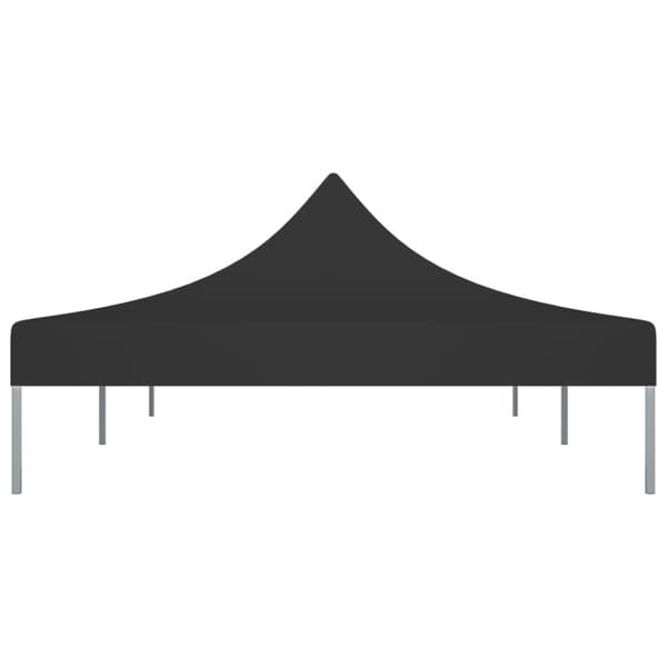 Tak till partytält 6x3 m svart 270 g/m²