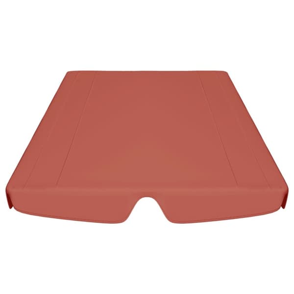 baldakin til havegynge 188/168x145/110 cm terrakottafarvet