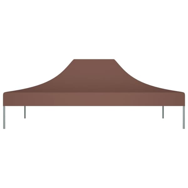 Tak till partytält 4x3 m brun 270 g/m²