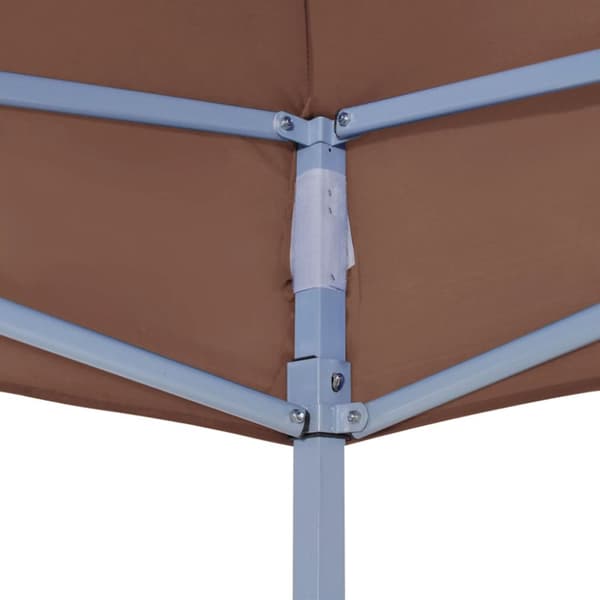 Tak till partytält 4x3 m brun 270 g/m²