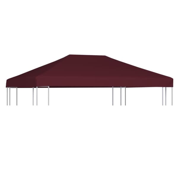 Paviljongtak 310 g/m² 3x4 m vinröd