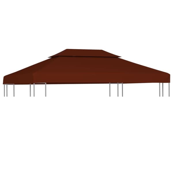 pavillontag 2 lag 4x3 m 310 g/m² terrakotta