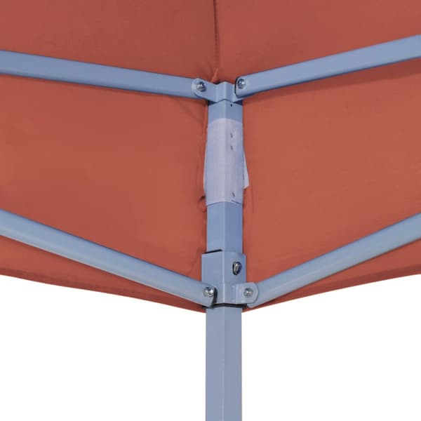 Juhlateltan katto 2x2 m terrakotta 270 g/m²