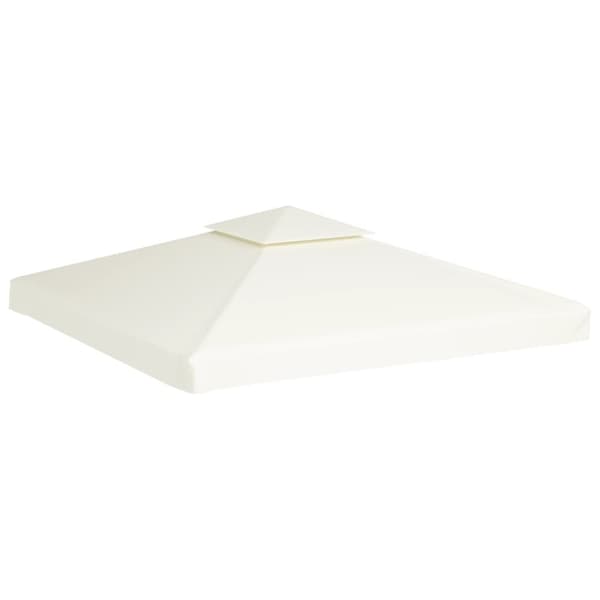 baldakin til pavillon 3x3 m 310 g/m² cremehvid