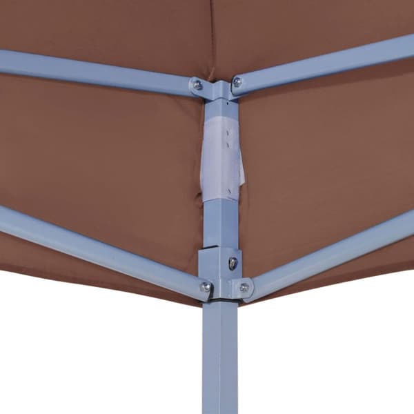 Juhlateltan katto 3x3 m ruskea 270 g/m²