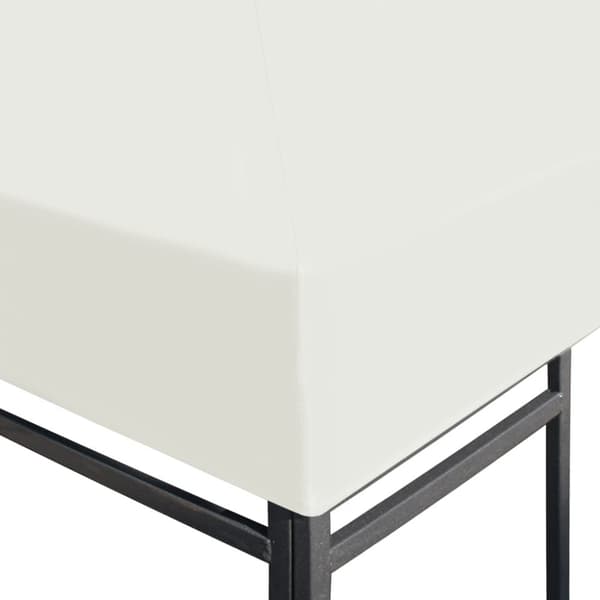 pavillontopdække 310 g/m² 3 x 3 m cremehvid