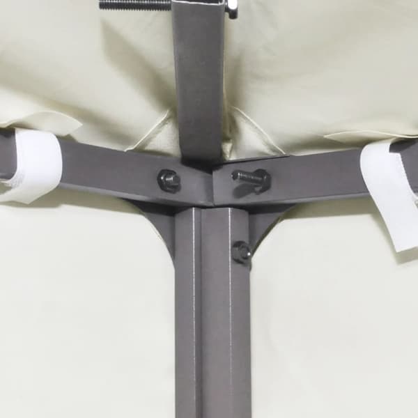 pavillontopdække 310 g/m² 3 x 3 m cremehvid
