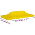Miniatyrbillede 6 af 6: tag til festtelt 6x3 m 270 g/m² gul