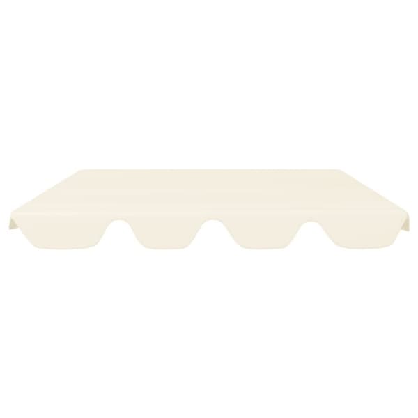 baldakin til havegynge 188/168x145/110 cm cremefarvet
