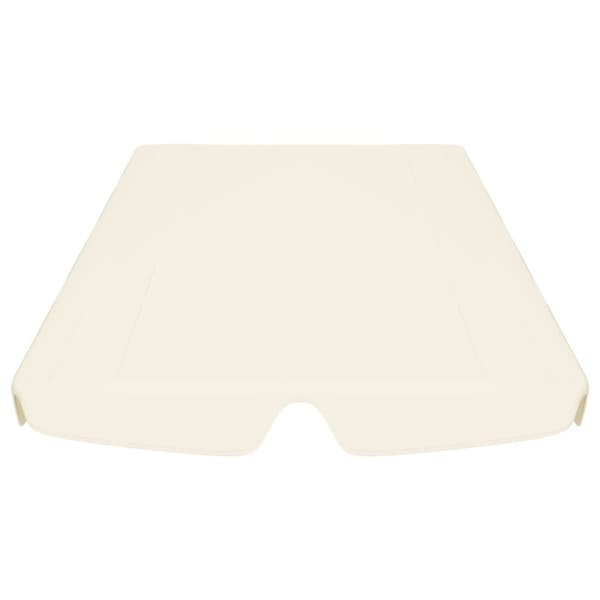 baldakin til havegynge 188/168x145/110 cm cremefarvet