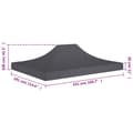 Pikkukuva 6 / 6: Juhlateltan katto 4,5x3 m antrasiitti 270 g/m²