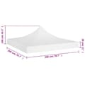 Miniatyrbillede 5 af 5: tag til festtelt 2x2 m 270 g/m² hvid
