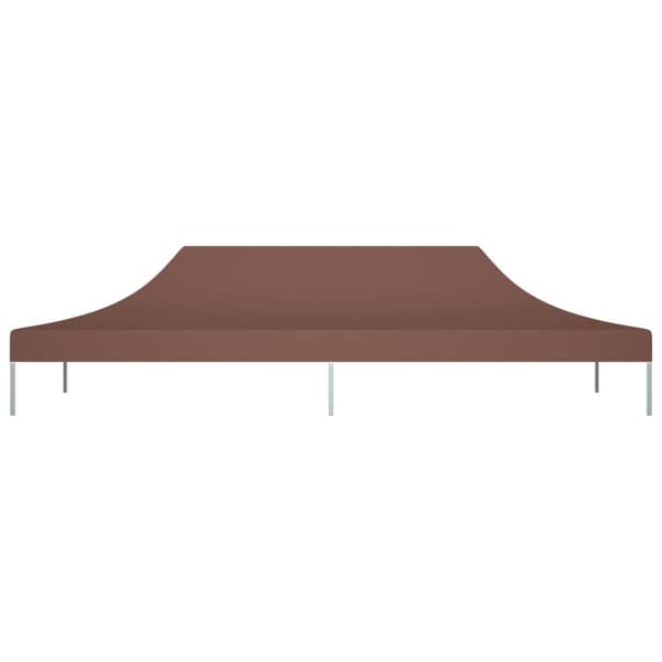 Juhlateltan katto 6x3 m ruskea 270 g/m²