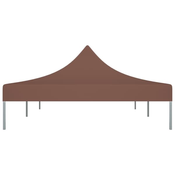 Juhlateltan katto 6x3 m ruskea 270 g/m²
