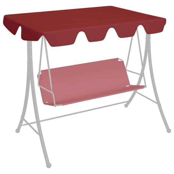Reservtak för hammock vinröd 150/130x105/70 cm