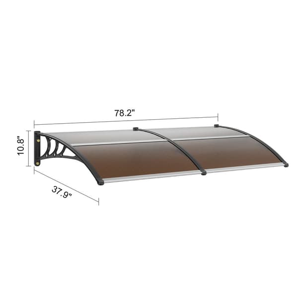 37,9 x 78,2 x 10,8 tum markitak för dörrar och fönster, 6mm tjocklek, väderbeständig, bra tätning, lätt att installera