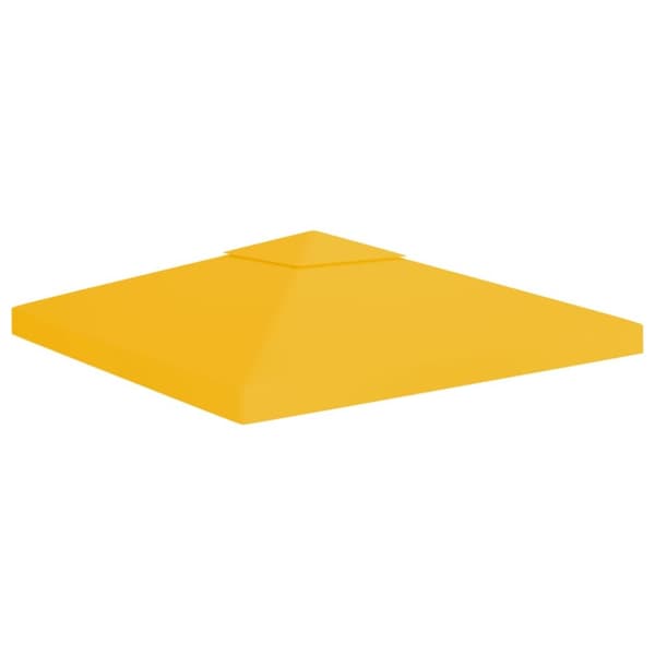 vidaXL Paviljongtak med ventilering 310 g/m² 3x3 m gul -  Tak till partytält & lusthus