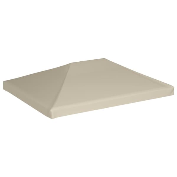 vidaXL pavillontopdække 310 g/m² 4x3 m beige -  Festtelte & havepavilloner – tage