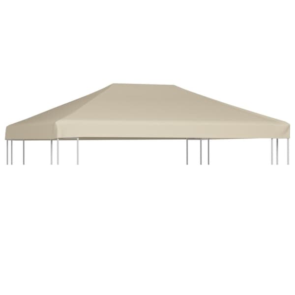 vidaXL pavillontopdække 310 g/m² 4x3 m beige -  Festtelte & havepavilloner – tage