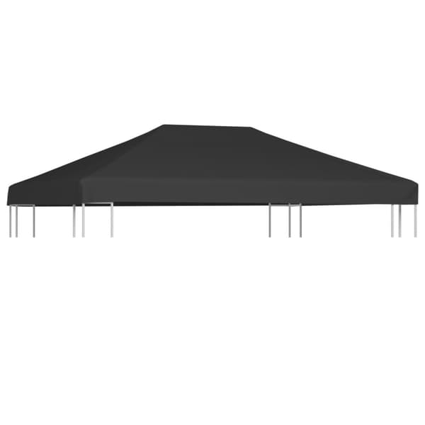 vidaXL Paviljongtak 310 g/m² 4x3 m grå -  Tak till partytält & lusthus
