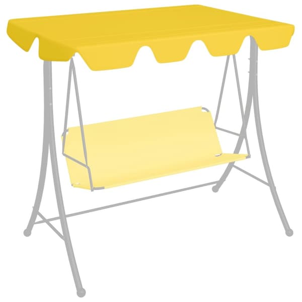 vidaXL Reservtak för hammock gul 188/168x145/110 cm -  Tak till partytält & lusthus
