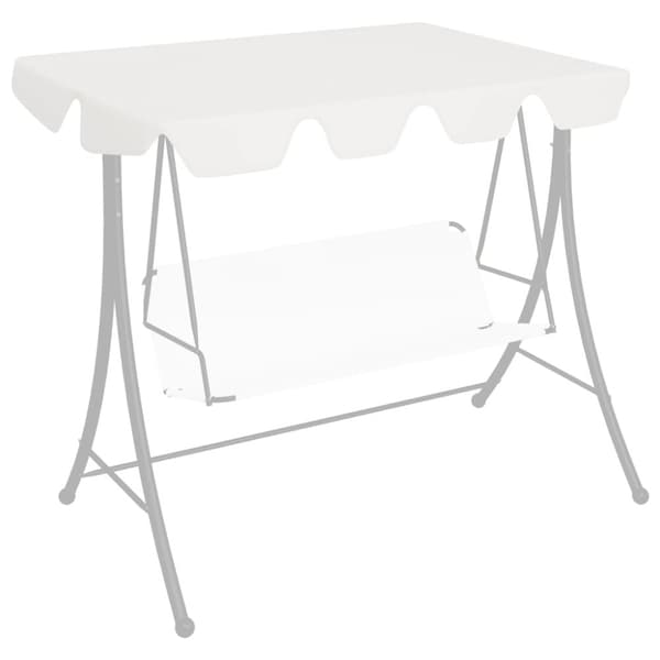 vidaXL baldakin til havegynge 150/130x105/70 cm hvid -  Festtelte & havepavilloner – tage