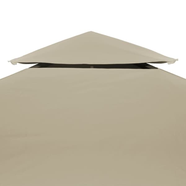 vidaXL Huvimajan vaihtokatto 310 g/m² Beige 3 x 3 m -  Katosten & huvimajojen irtokatot