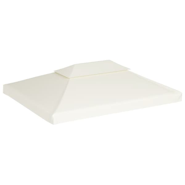 vidaXL Huvimajan vaihtokatto 310 g/m² kermanvalkoinen 3 x 4 m -  Katosten & huvimajojen irtokatot
