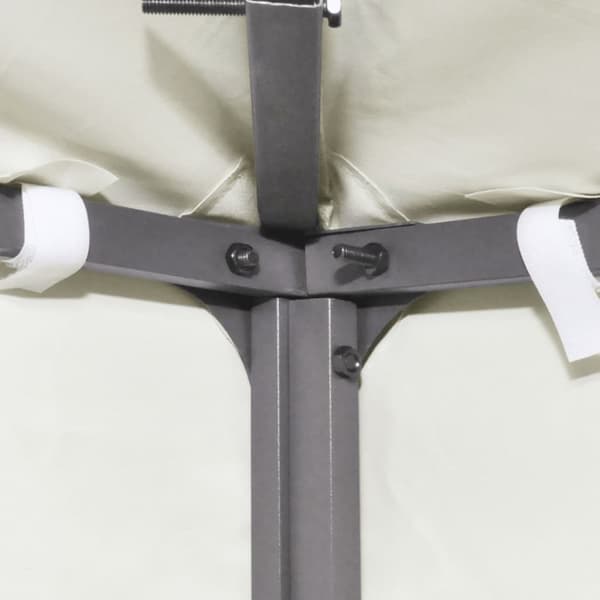 vidaXL Huvimajan vaihtokatto 310 g/m² kermanvalkoinen 3 x 4 m -  Katosten & huvimajojen irtokatot