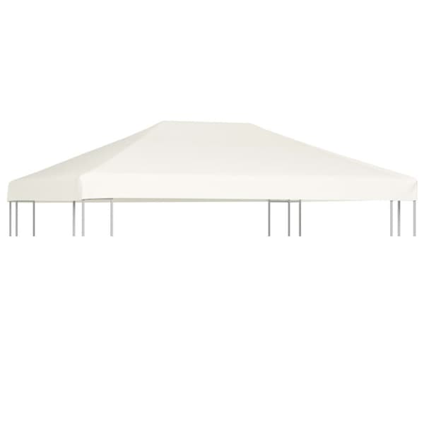 vidaXL Huvimajan katto 310 g/m² 4x3 m kermanvalkoinen -  Katosten & huvimajojen irtokatot