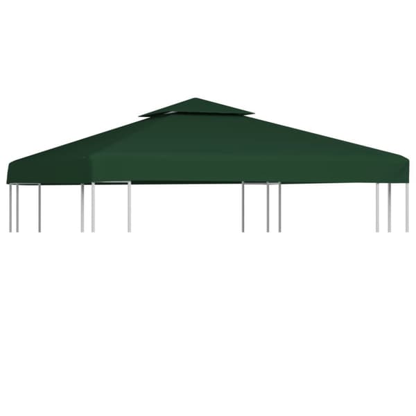 vidaXL Paviljongtak 310 g/m² 3 x 3 m grön -  Tak till partytält & lusthus