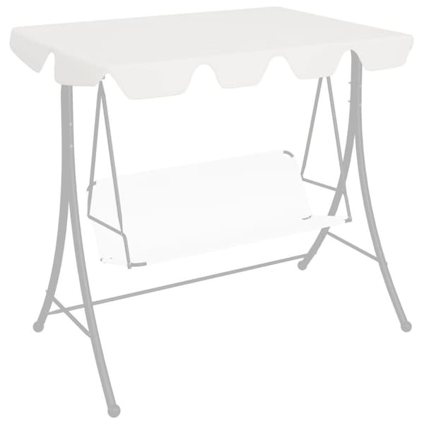 vidaXL Reservtak för hammock vit 188/168x145/110 cm -  Tak till partytält & lusthus