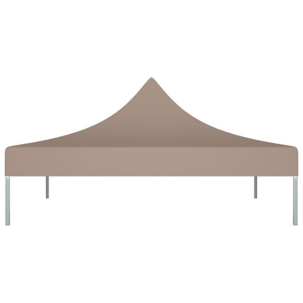 vidaXL Juhlateltan katto 2x2 m harmaanruskea 270 g/m² -  Katosten & huvimajojen irtokatot