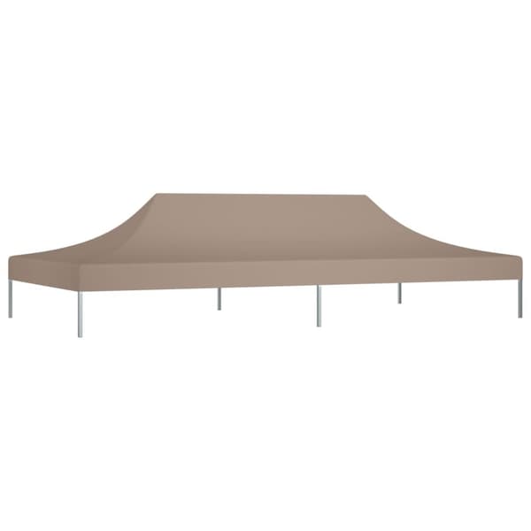 vidaXL Juhlateltan katto 6x3 m harmaanruskea 270 g/m² -  Katosten & huvimajojen irtokatot