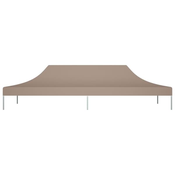 vidaXL Juhlateltan katto 6x3 m harmaanruskea 270 g/m² -  Katosten & huvimajojen irtokatot