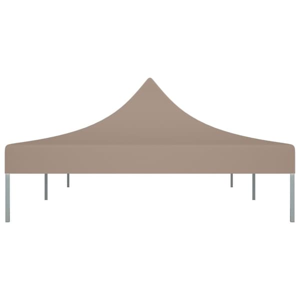 vidaXL Juhlateltan katto 6x3 m harmaanruskea 270 g/m² -  Katosten & huvimajojen irtokatot