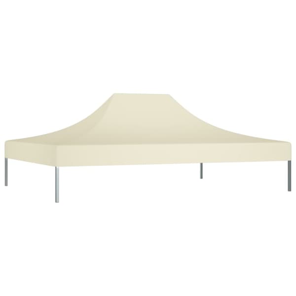 vidaXL tag til festtelt 4x3 m 270 g/m² cremefarvet -  Festtelte & havepavilloner – tage