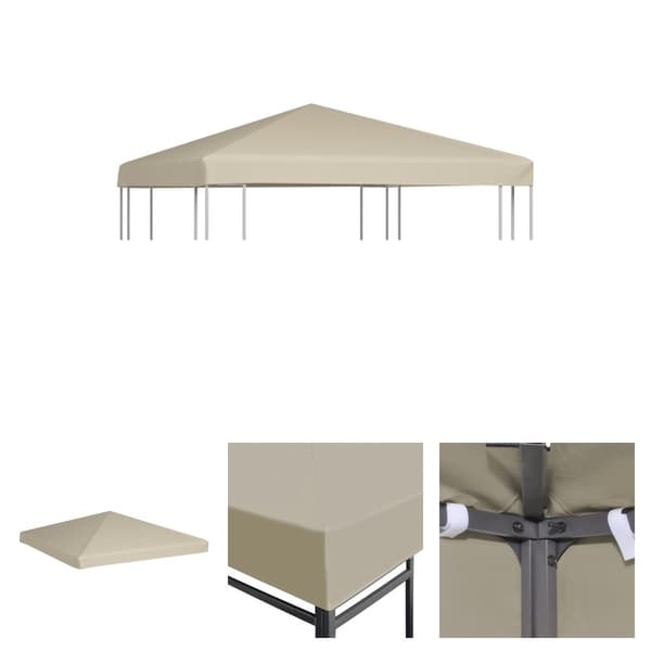 The Living Store Huvimajan katto 310 g / m² 3x3 m beige -  Katosten & huvimajojen irtokatot