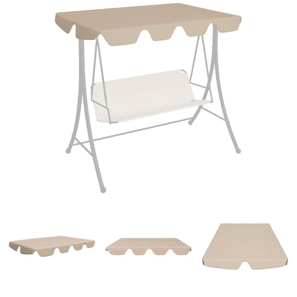 The Living Store Vaihtokatos puutarhakeinuun beige 188/168x145/110 cm -  Katosten & huvimajojen irtokatot