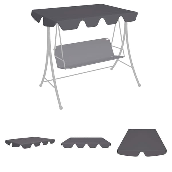 The Living Store Reservtak för hammock antracit 150/130x105/70cm -  Tak till partytält & lusthus
