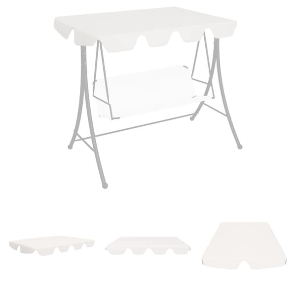 The Living Store Reservtak för hammock vit 150/130x105/70 cm -  Tak till partytält & lusthus